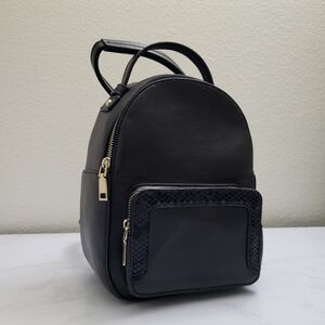 Urban Expressions - Black Leather Backpack